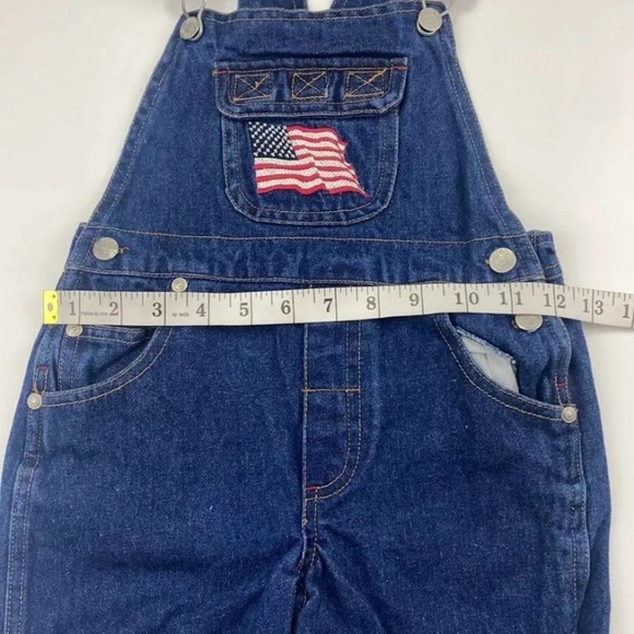 US Polo Assn Bib Overalls  Toddler Jean Shorts 4T - Picture 5 of 8